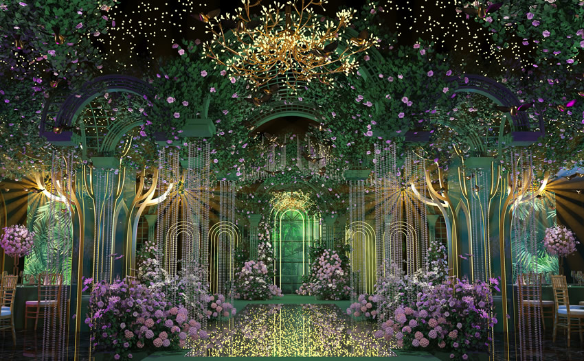 雅安奇妙森林婚礼堂效果展示